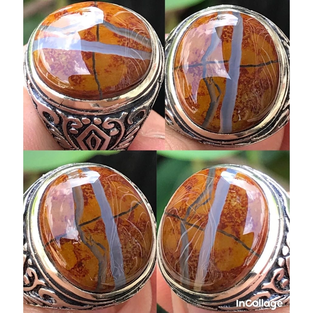 FOSSIL GALIH ASEM PAMOT TAPAK JALAK KRISTAL 3D ANTIK