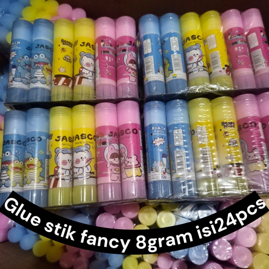 

Lem Glue stik fancy 8gram 1pack isi24pcs