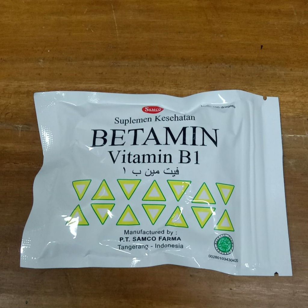 Betamin vitamin B1 1 bungkus isi 100