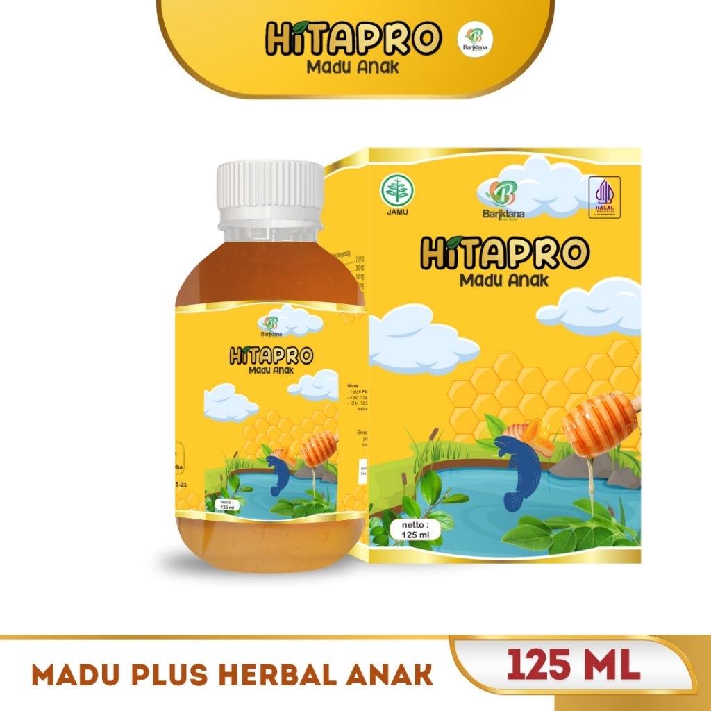 

Hitapro Madu Anak Bariklana | Madu + Superfood Nutrisi Kecerdasan Otak, Menguatkan Hafalan, Mengobati Demam, Pilek, Batuk