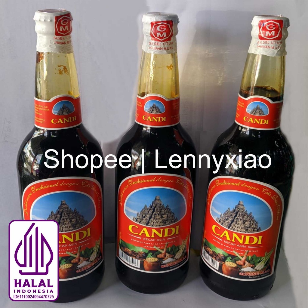 

(BACA DESKRIPSI) Kecap Asin CANDI Pontianak Nasi Goreng Ayong 999 Nex Carlos - Kecap no.1 bukan Borobudur HALAL MUI