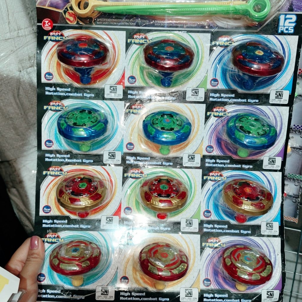 4pcs / gangsing torblade / gangsing petarung / mainan gangsing warna / 5.5cm