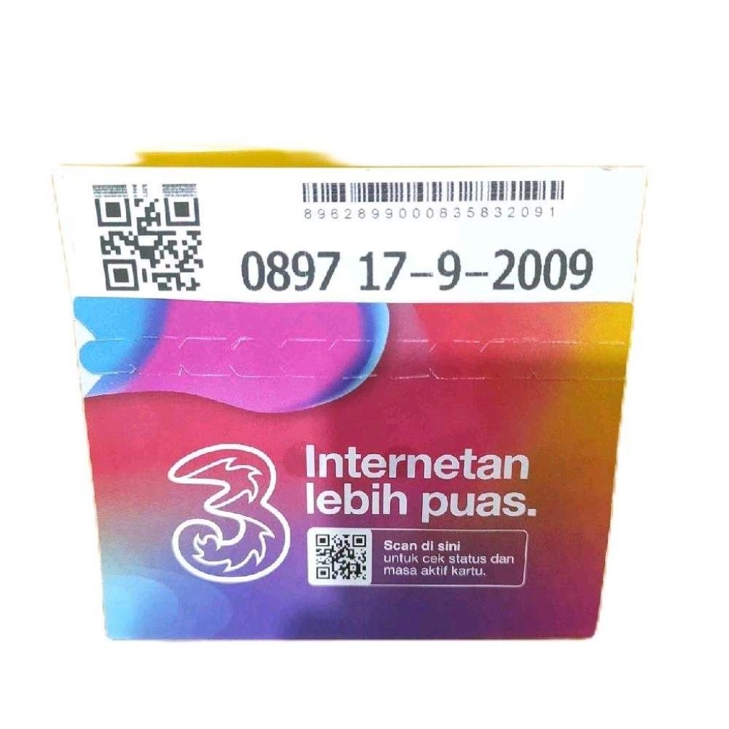 0897-17-9-2009 Kartu Perdana Indosat TRI Three 3 Seri Tahun 11 Digit Angka September