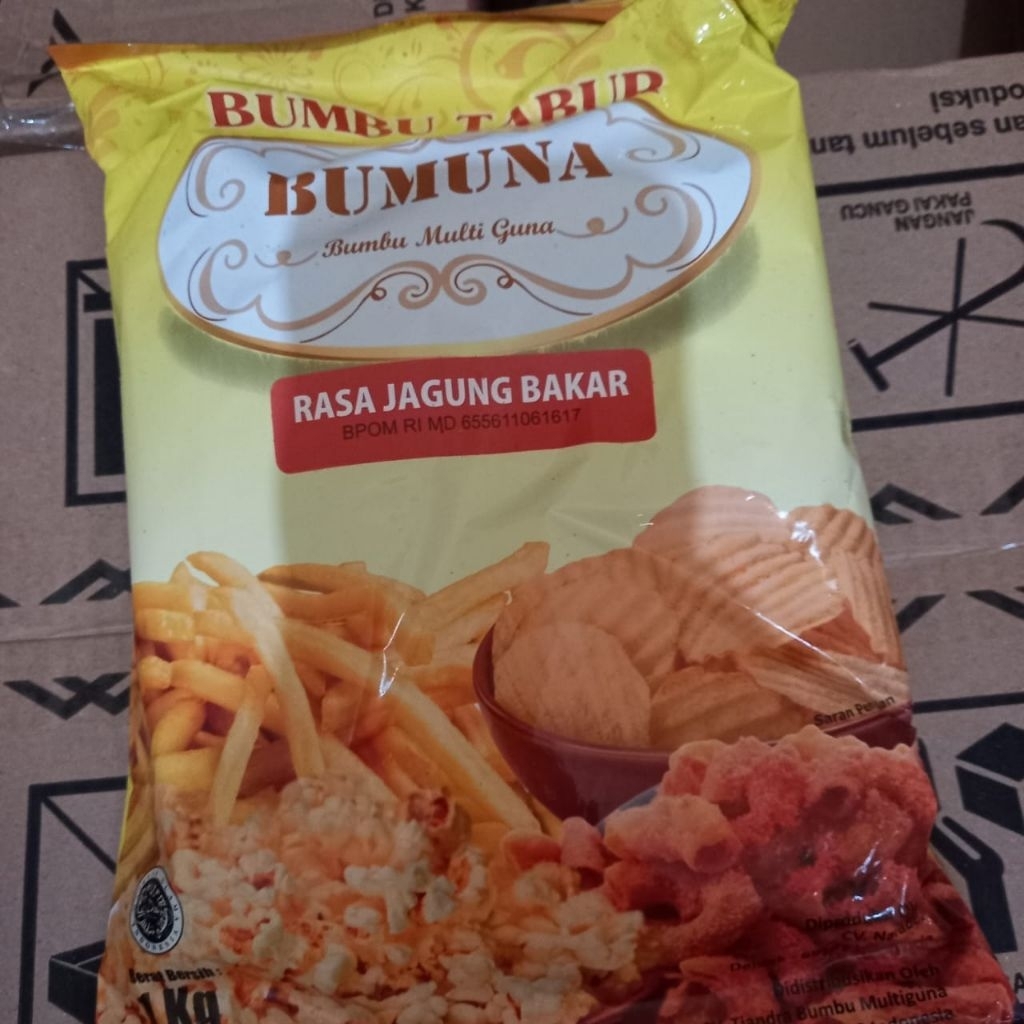 

BUMBU TABUR BUMUNA 1KG JAGUNG BAKAR BALADO BBQ