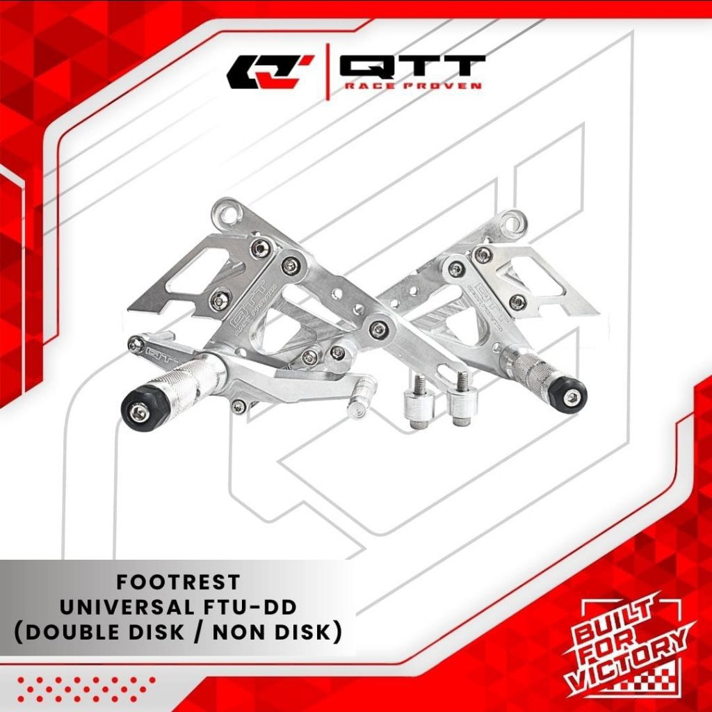 UNDERBONE ORI100% QTT RACING DOUBLE DICK CAKRAM & NON DISC TROMOL UNIVERSAL MODEL ROAD RACE JUPITER 