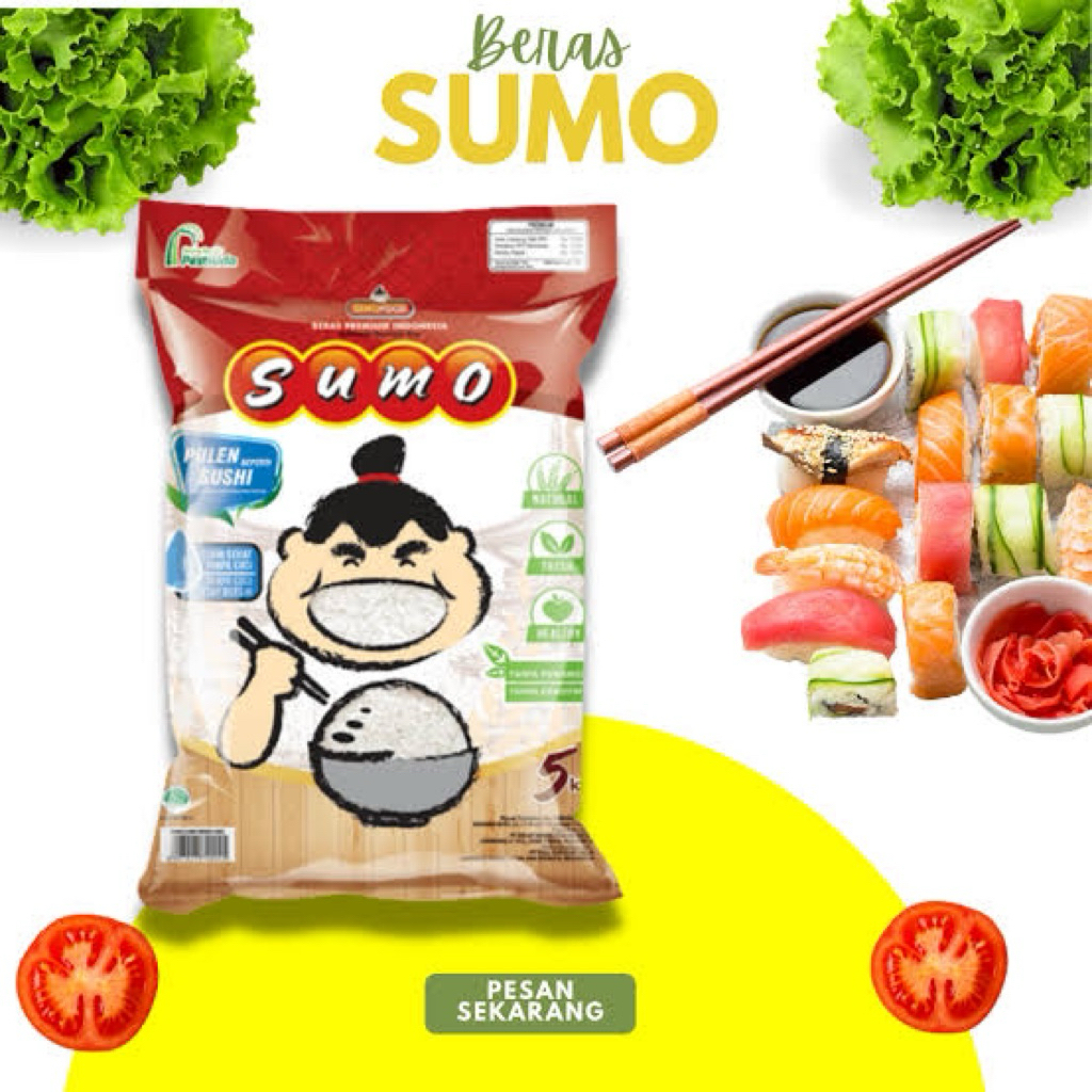 

BERAS PREMIUM SUMO | BERAS SUMO MERAH FORTIFIKASI 5KG