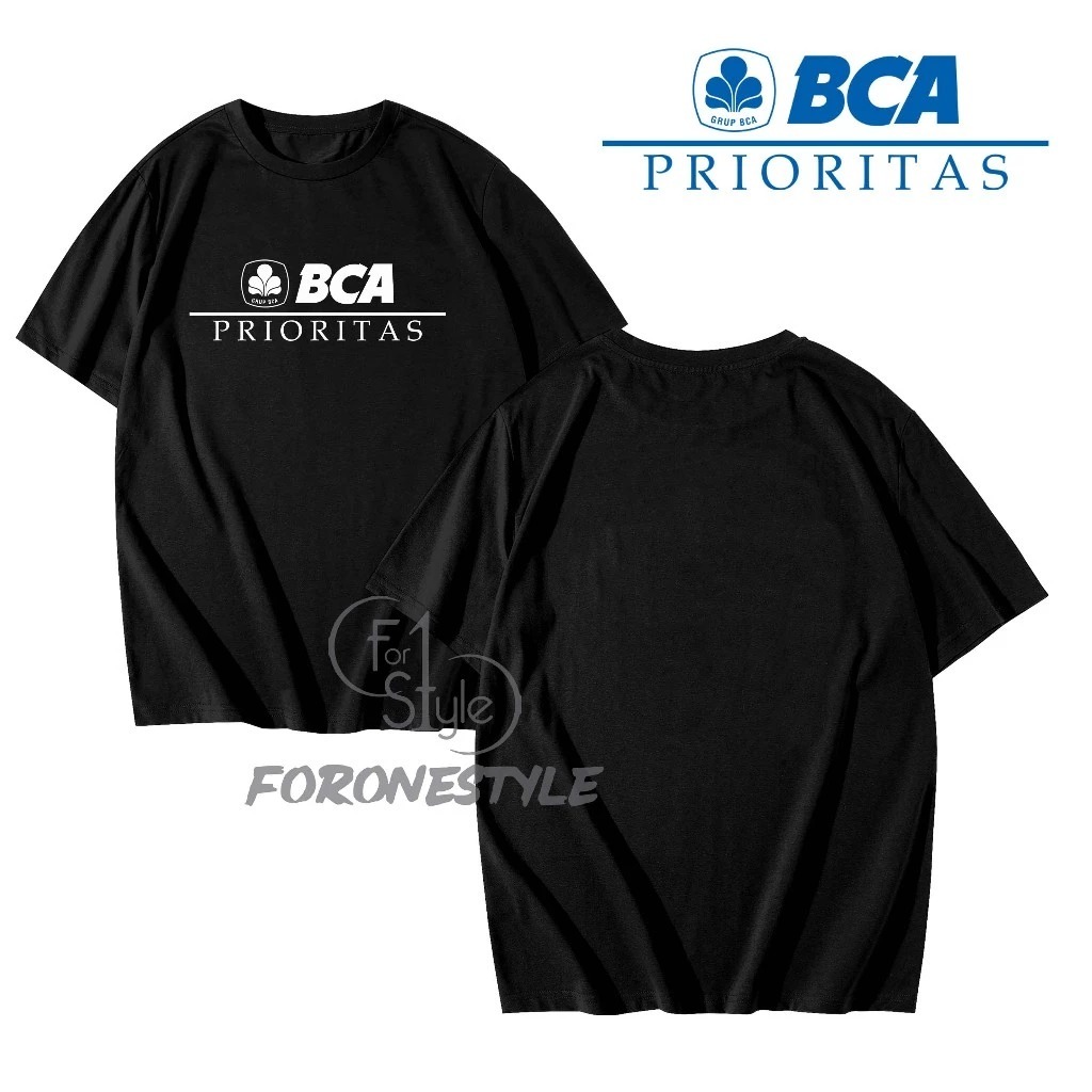 KAOS KERAH BULAT BCA PRIORITAS - KAOS BCA PRIORITAS