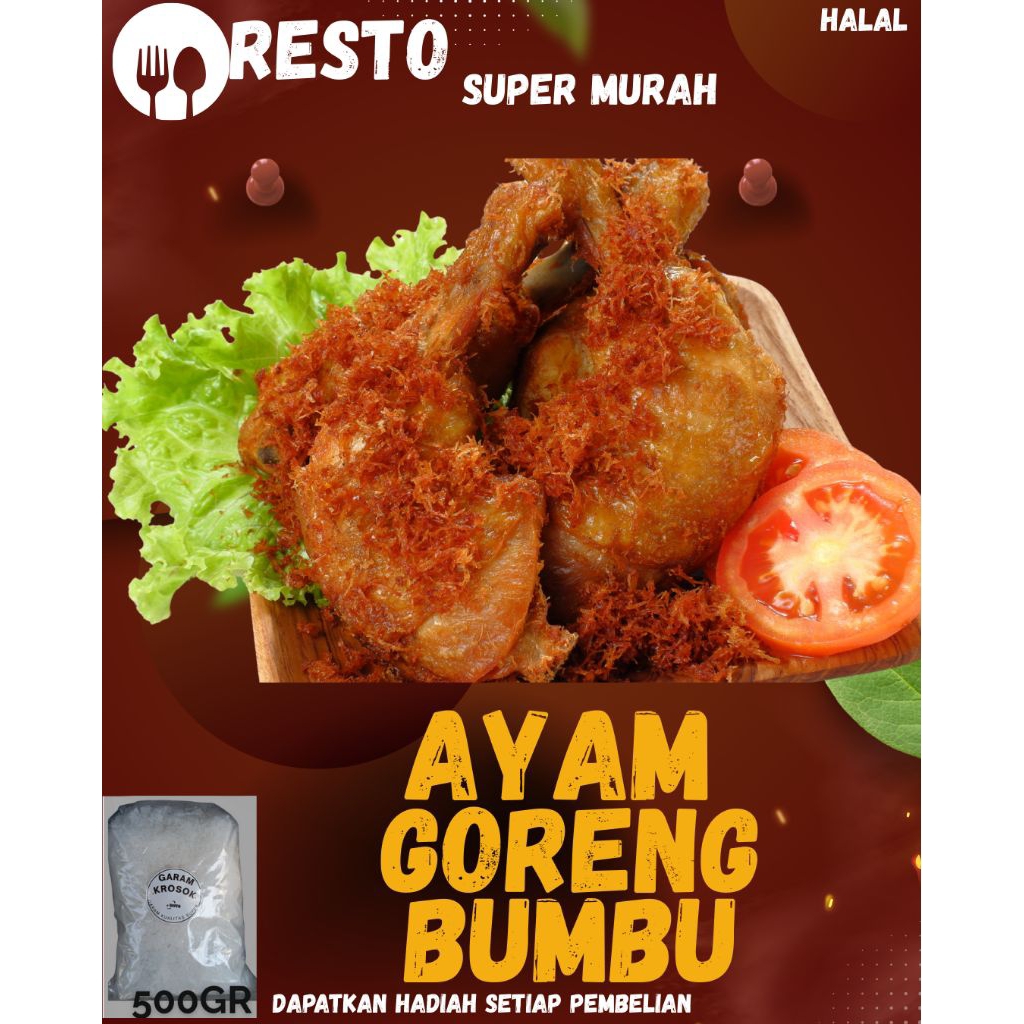 

RESTO SUPER MURAH - AYAM GORENG - AYAM UNGKEP - AYAM KUNING - AYAM BUMBU
