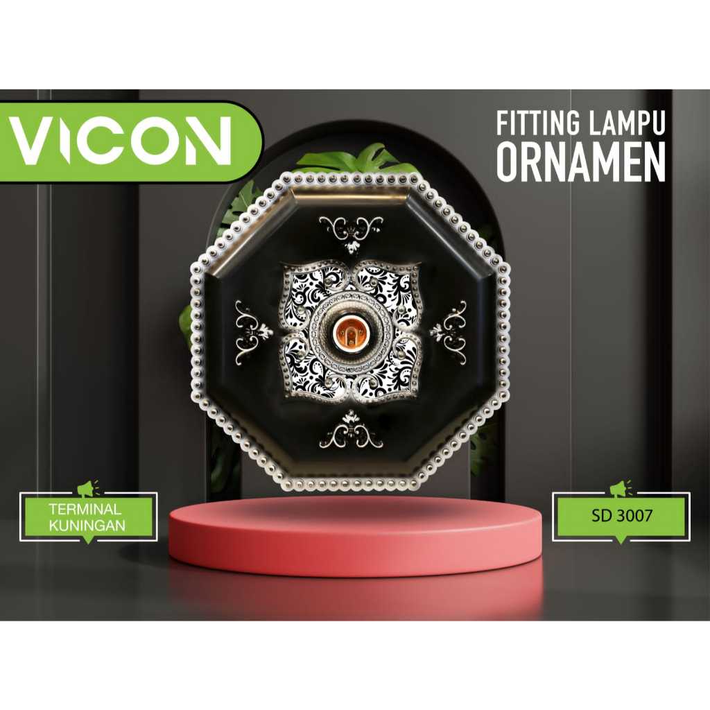 Fitting lampu Plafon Hias / Fitting Hias Modern / ornamen lampu gypsum