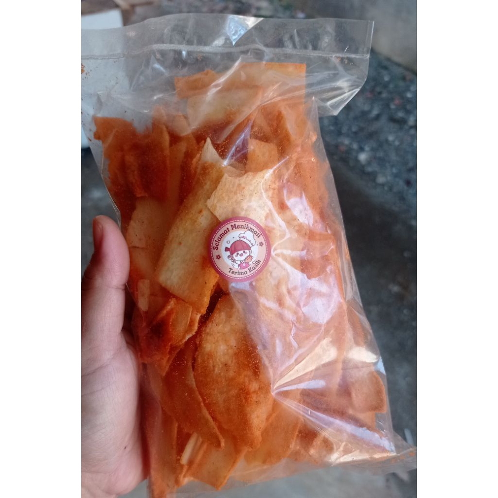 

Kripik Singkong Balado 200 g | Keripik Singkong Balado Manis Gurih 200 g