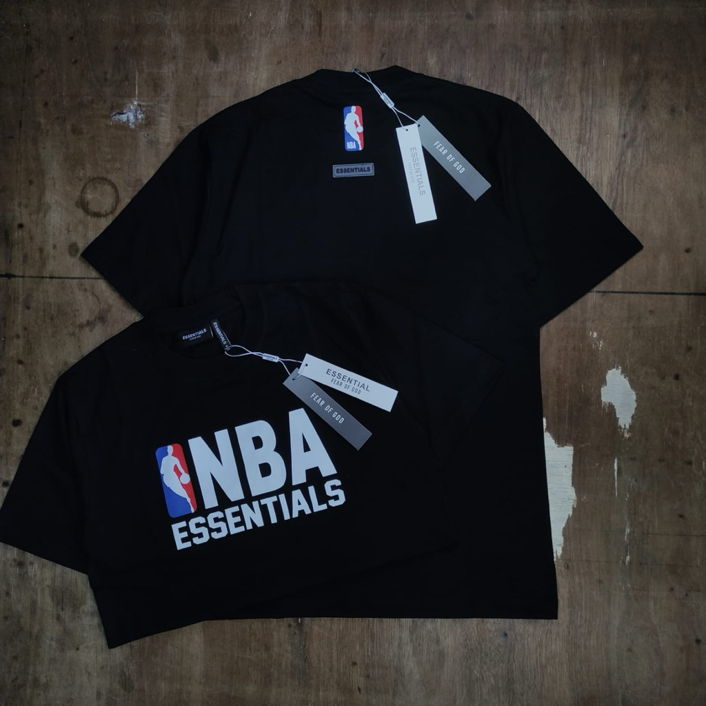 KAOS OVERSIZE ESSENTIALS FEAR OF GOD FOG x NB4 FONT BASIC TEES BESTSELLER