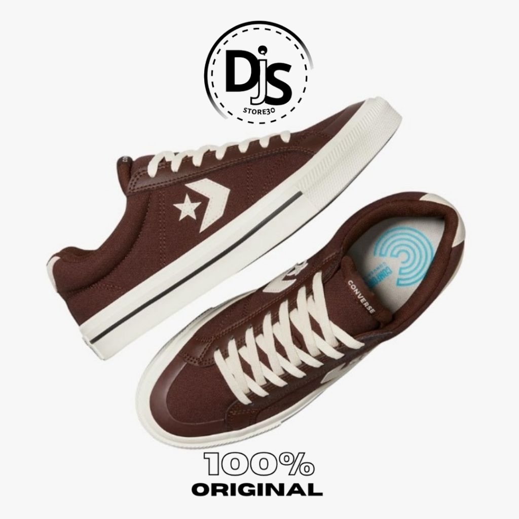 Sepatu Converse Original Sport casual coklat 