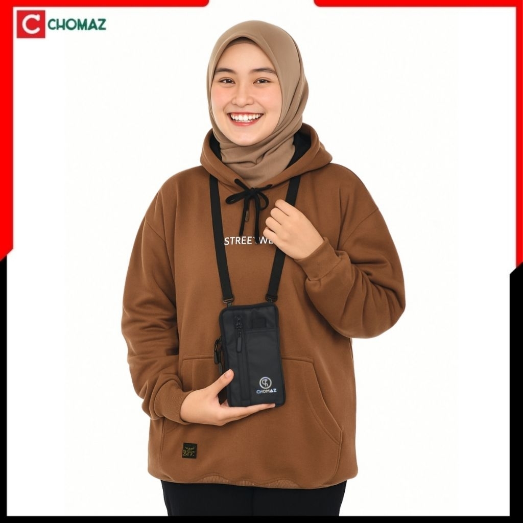 Sako Wallet Pria - Tas Hp - Tas Sling - Hanging Wallet Hanphone & Kartu Chomaz