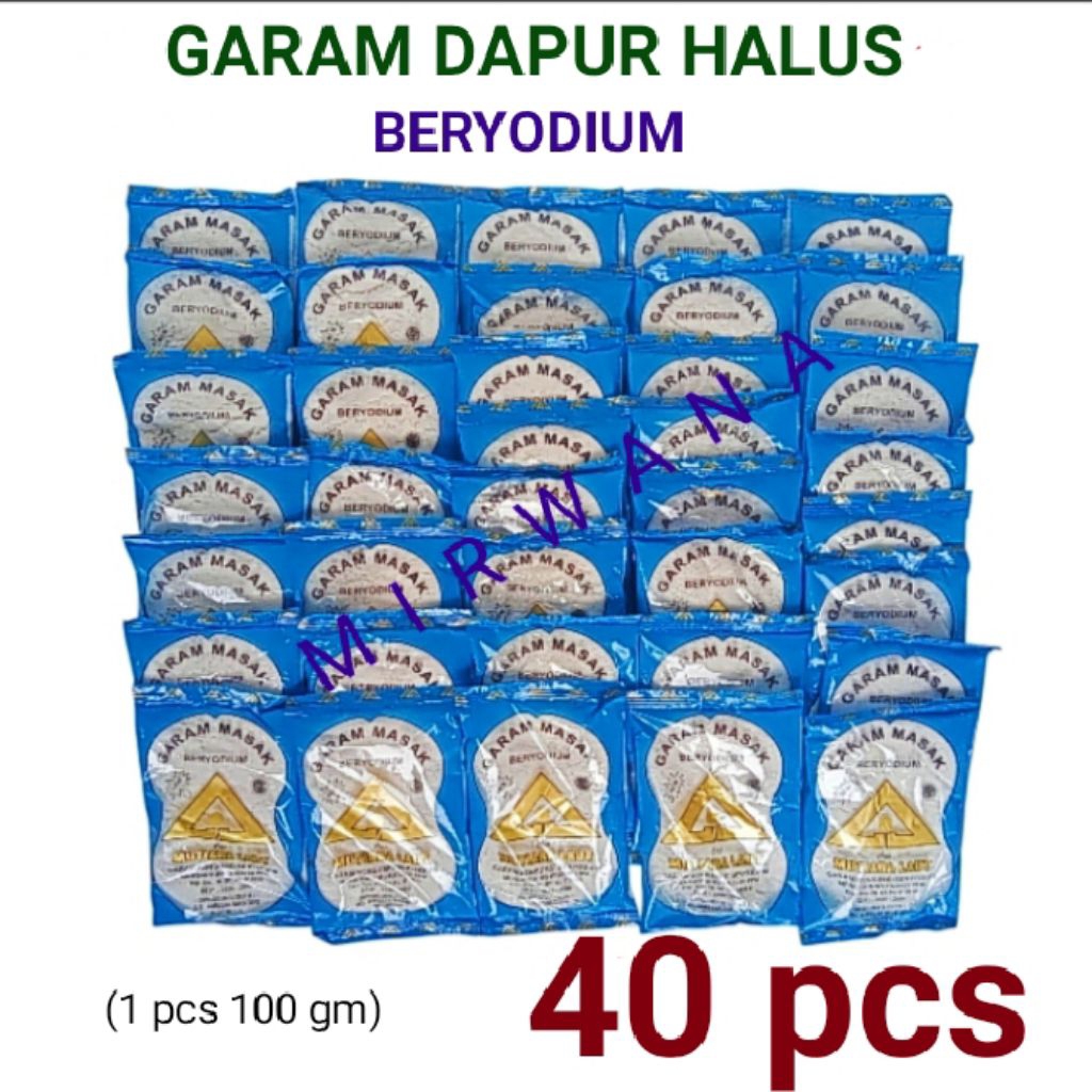 

(40pcs),garam dapur garam halus beriyodium
