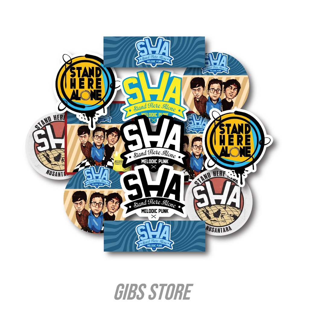 

STICKER SATUAN STAND HERE ALONE (SUDAH TERPOTONG BENTUK)
