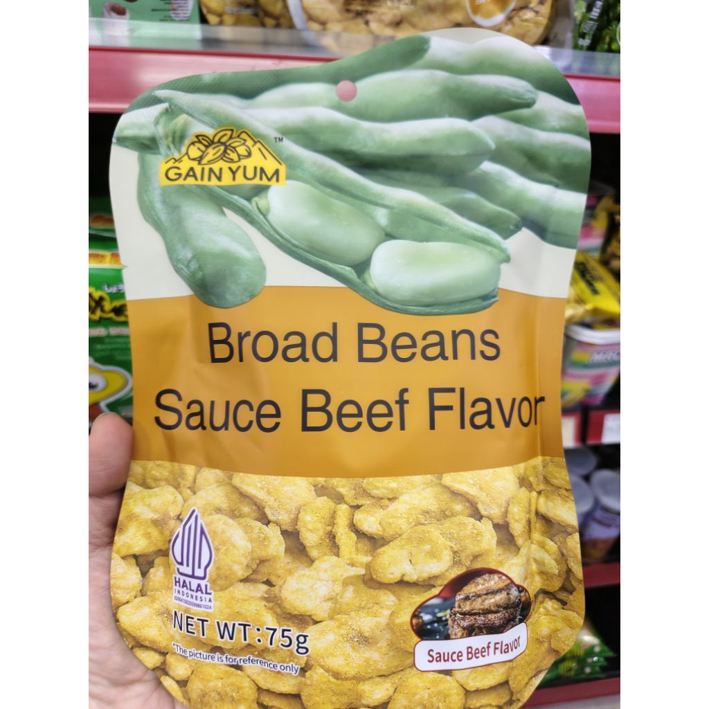 

Gain Yum Crab Roe Flavour Beans 75gr Peas Origin Peas Garlic Kacang Koro Kacang Polong