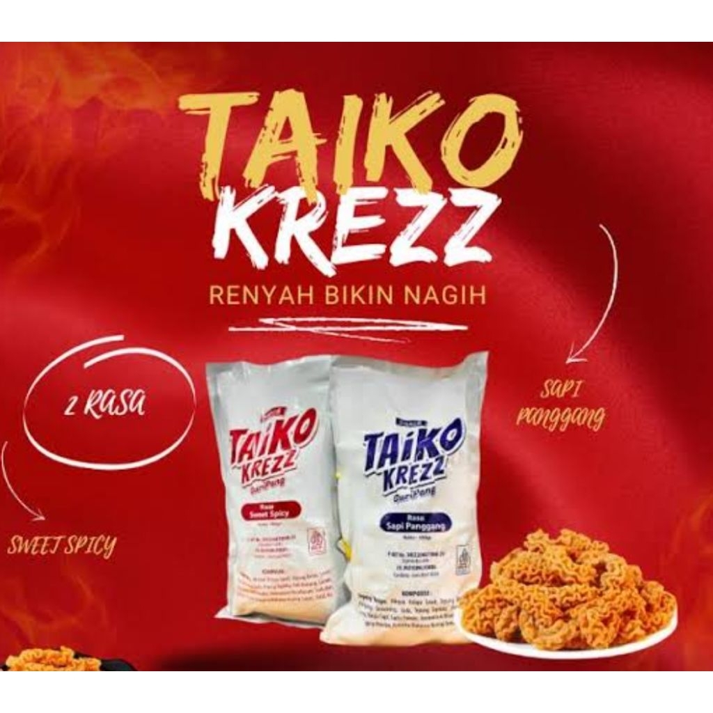 

Taiko Krezz Snack Viral!!! 500gr Guripang rasa Sapi Panggang / Sweet Spicy