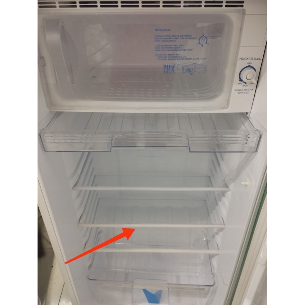 RAK TENGAH KULKAS SHARP 1 PINTU / 2 PINTU SJ-195 SJ-197 ORIGINAL