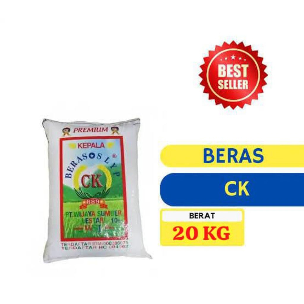 

[ Berat 20 Kilogram ] Beras Cap CK Beras Premium SLYP