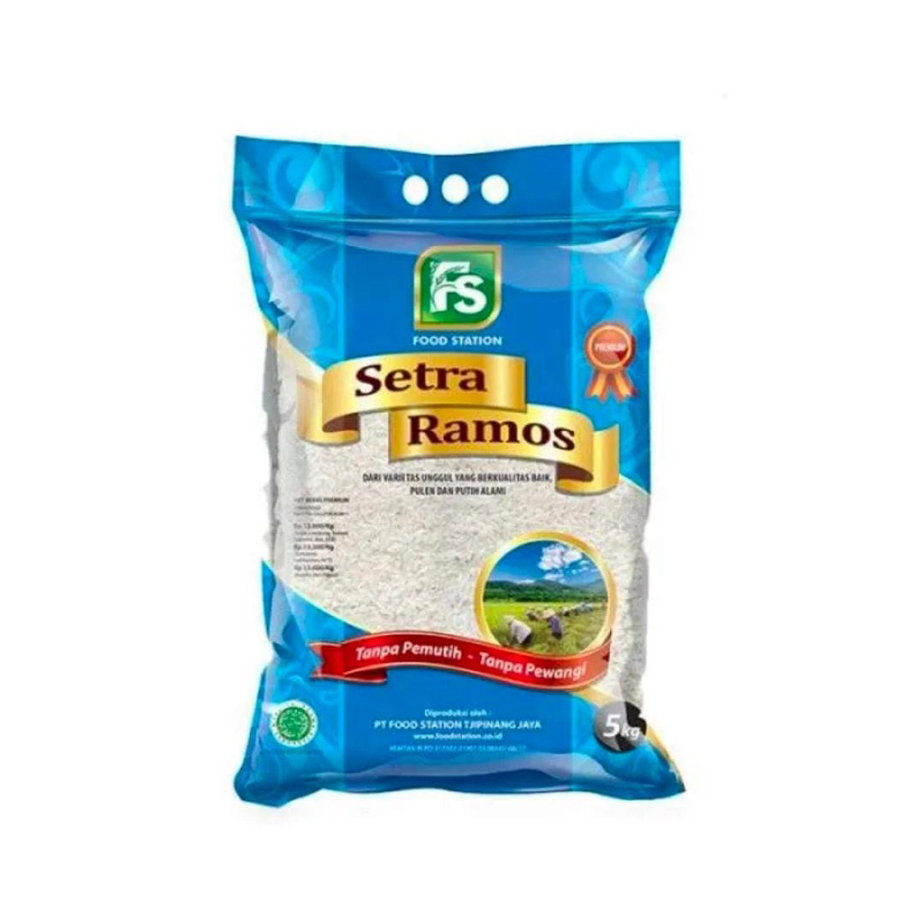 

Beras FS sentra ramos 5kg kemasan BIRU
