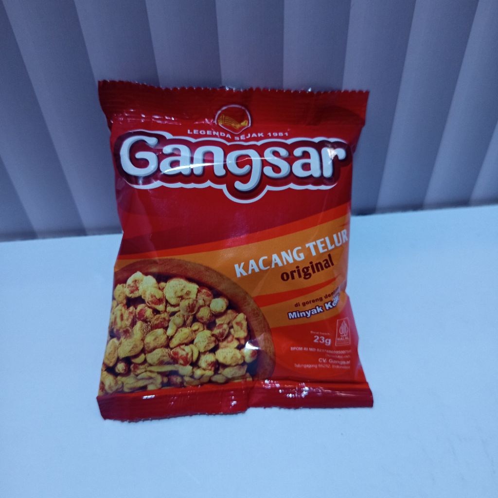 

[Paket 10 pcs] Gangsar Kacang Telur 23gram 2000an