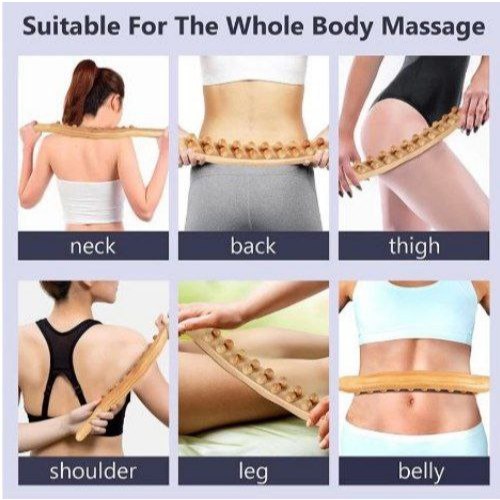 Tongkat refleksi terapi / tongkat refleksi therapy tongkat gua sha bahan kayu Tabs