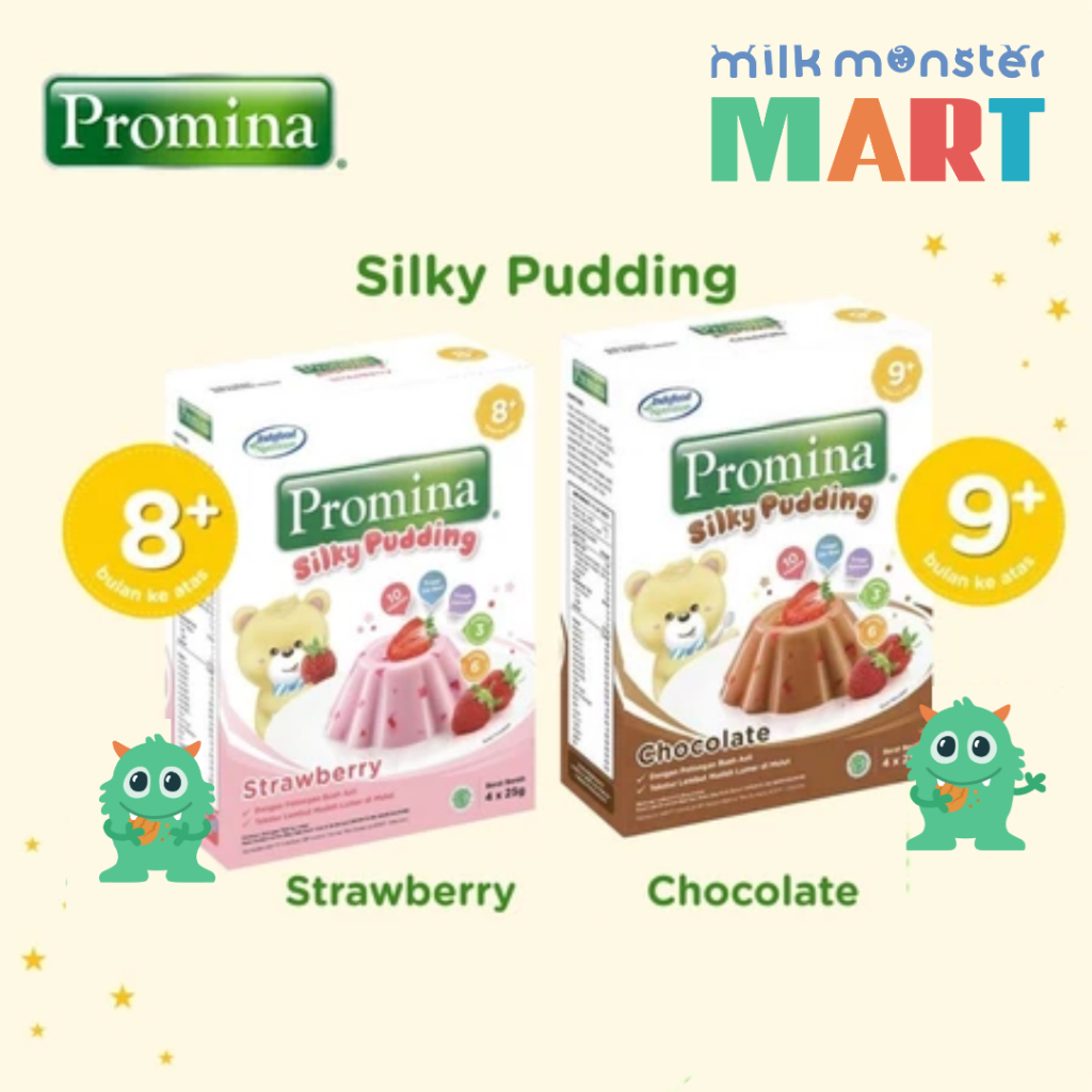 Promina Puding Strawberry dan Cokelat / Puding Bayi