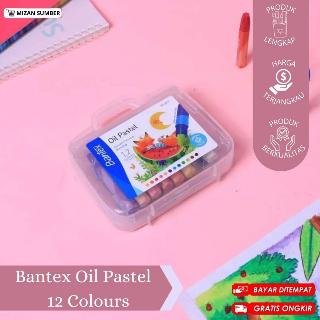 

BANTEX OIL PASTEL / BANTEX OIL PASTEL 12 WARNA / CRAYON BOX WARNA CERAH HALUS / BANTEX CRAYON / ALAT TULIS / PERLENGKAPAN SEKOLAH / CIREBON / COD / FREE ONGKIR