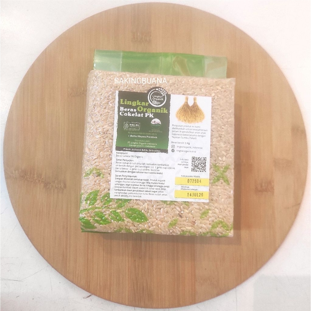 

Beras Coklat Pecah Kulit 1kg - Lingkar Organik