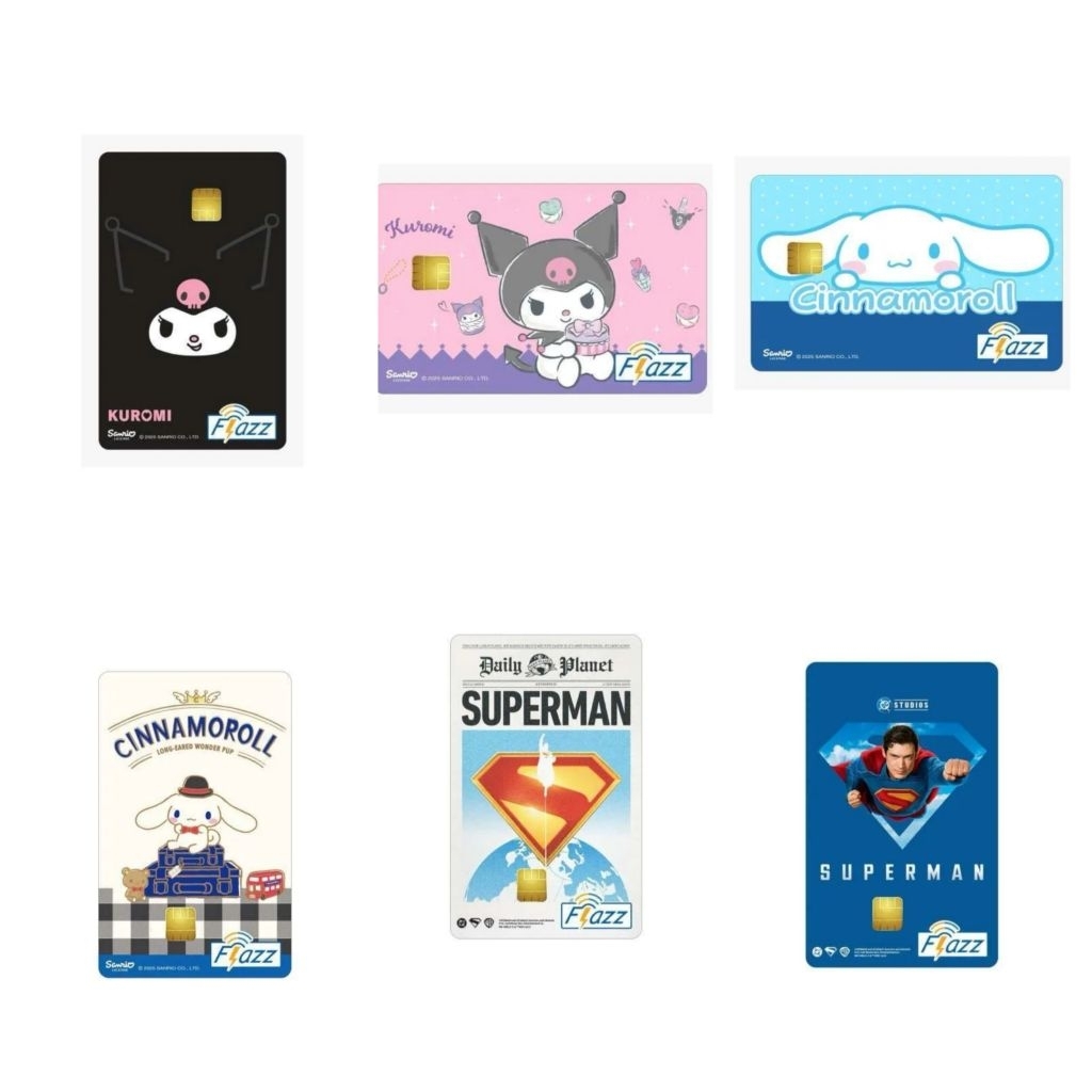 Kartu Flazz emoney BCA Flazz Gen 2 original Sanrio Series/Superman Limited Edition