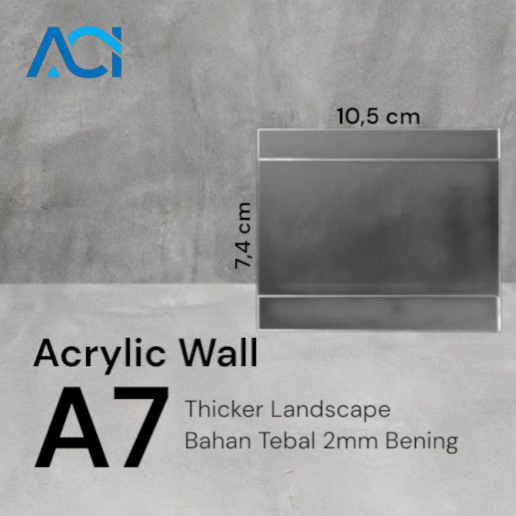 

Akrilik Thicker/Akrilik Wall/Akrilik Dinding/Akrilik Tempel A7 Landscape 2mm