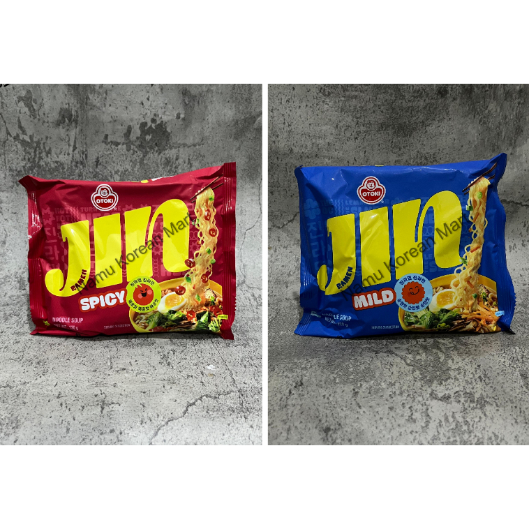 

OTTOGI JIN RAMYEON HOT SPICY 120gr / JIN RAMYEON MILD 120gr / RAMYUN RAMEN KOREAN NOODLE MAKANAN KOREA