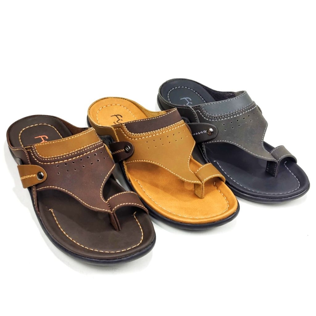 0Sandal pria finotti original bpz 11 sendal pria sandal kulit