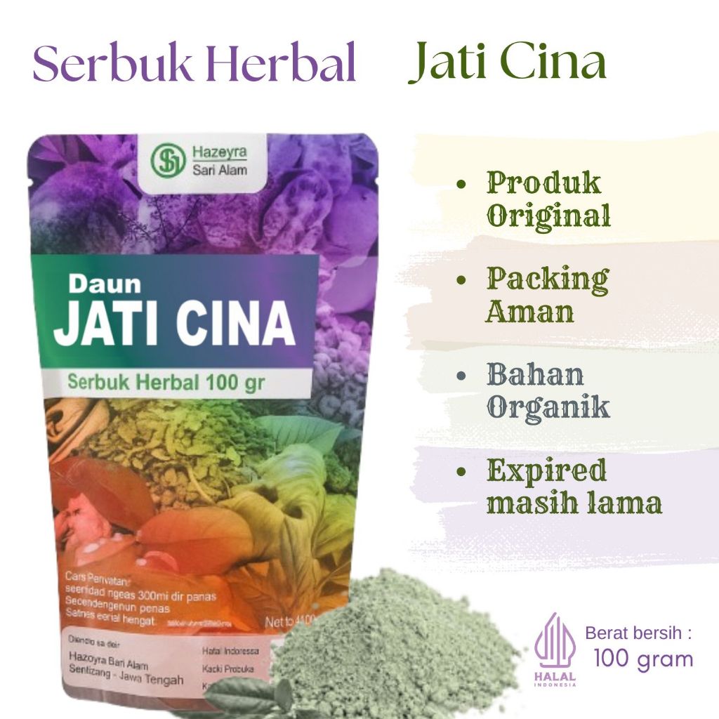 

bubuk serbuk herbal daun jati cina 100gr