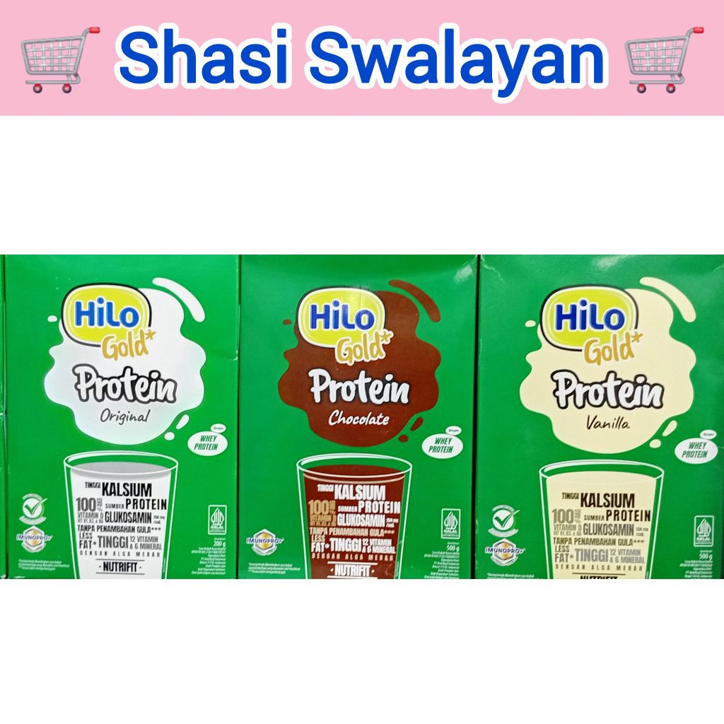 

HILO GOLD Protein 500 gram - Original/ Vanila/ Coklat