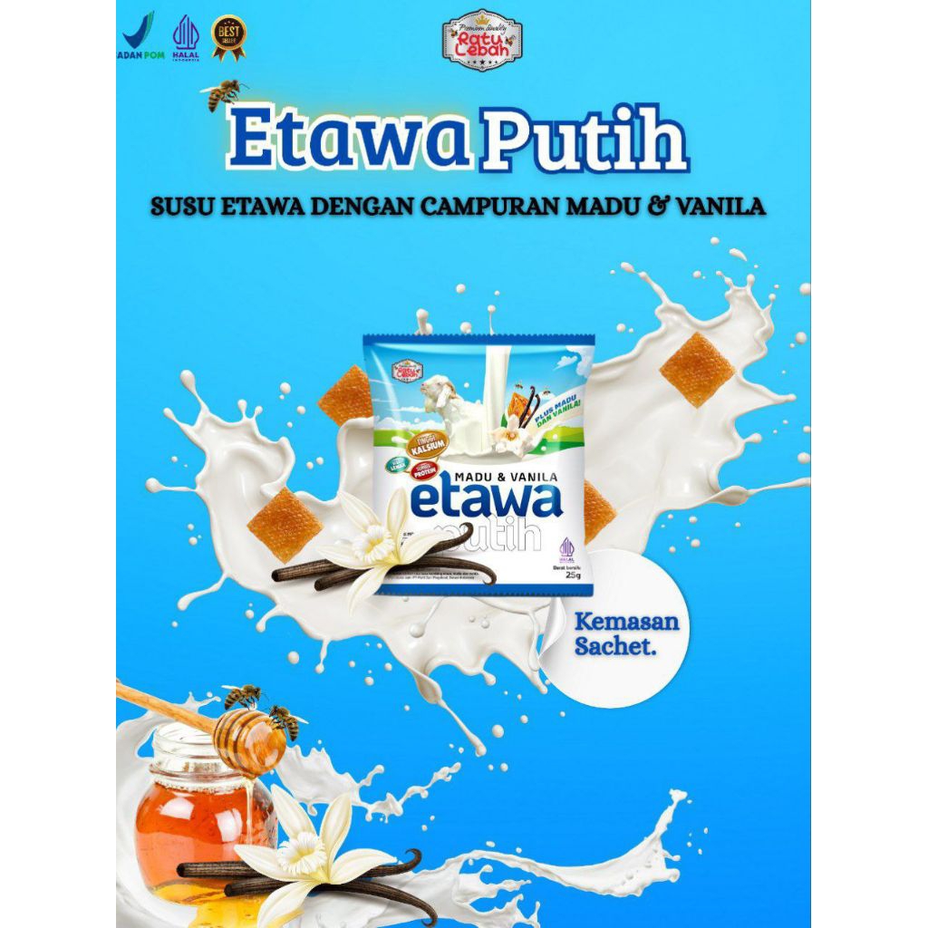 

Susu Kambing ETAWA PUTIH Vanila 250g (10 x 25g)