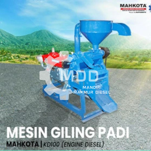 MESIN GILING GILINGAN PADI JAGUNG 3IN1 MAHKOTA KD 100 COMPLETE MESIN