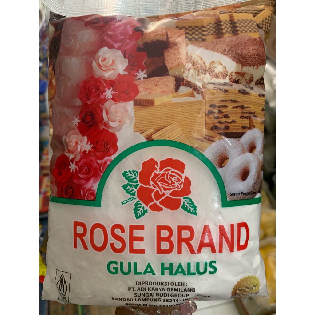 

Rose brand gula halus 500gr & 250gr