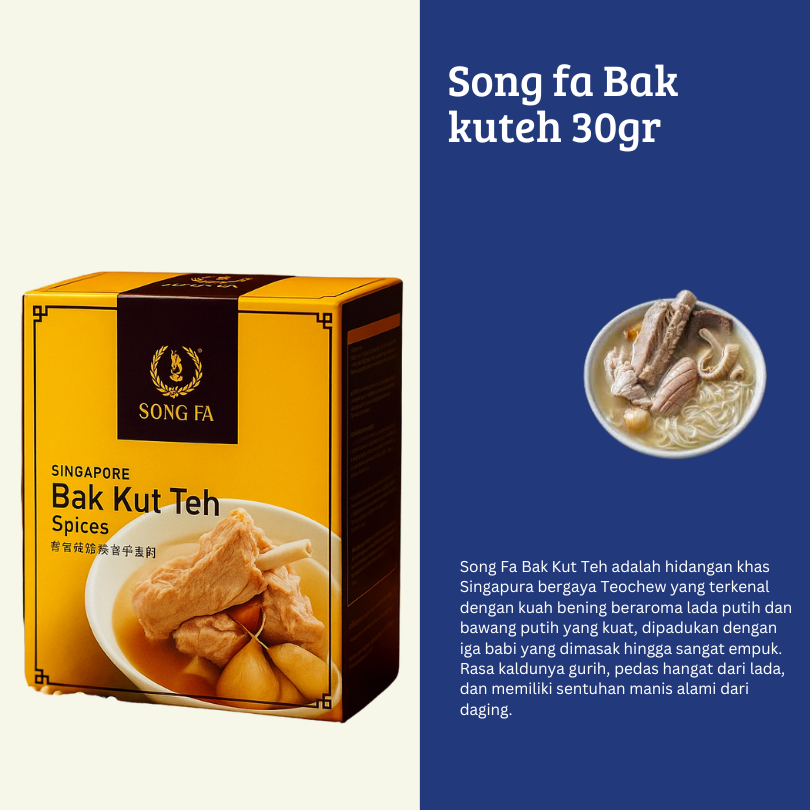 

Bumbu Bakuteh Song Fa 30gr ( 1 PACK )