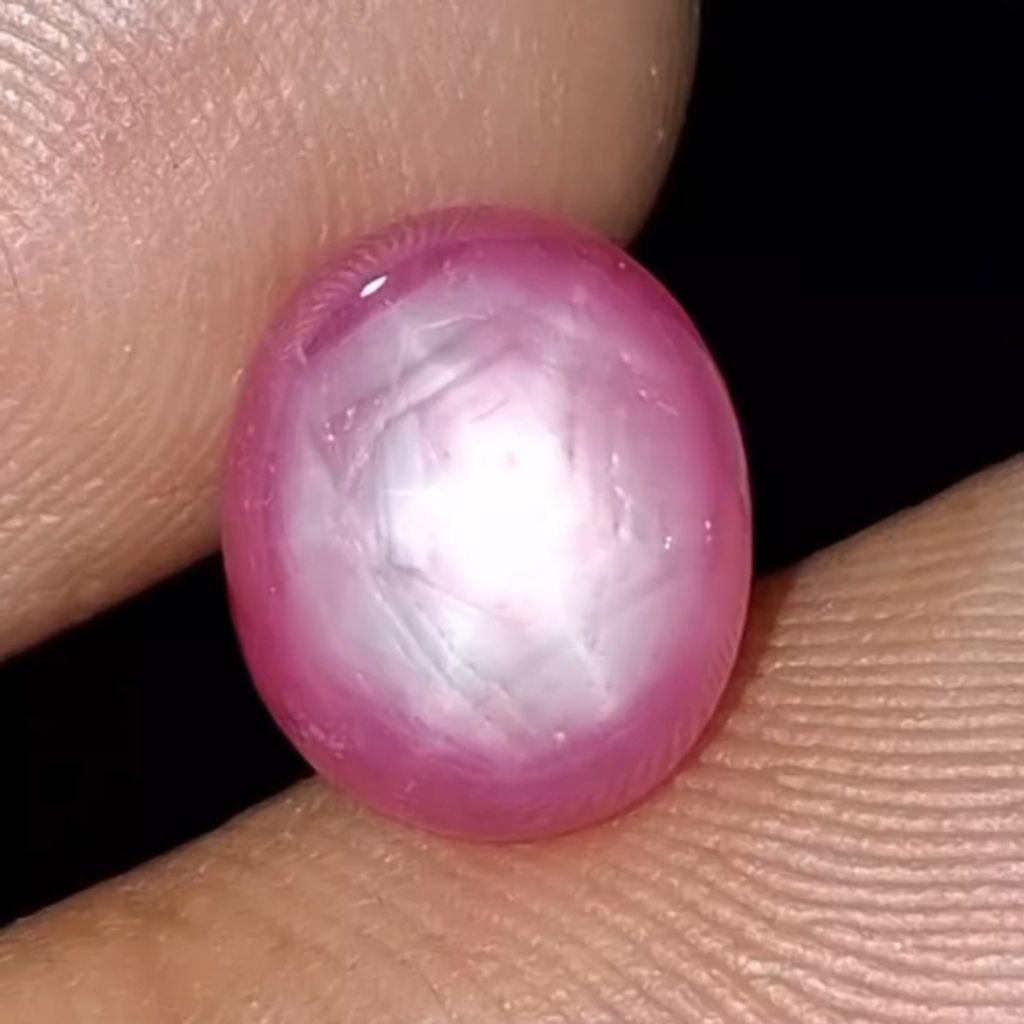 Natural Ruby Star Mozambique Antik Serat Fatkwa