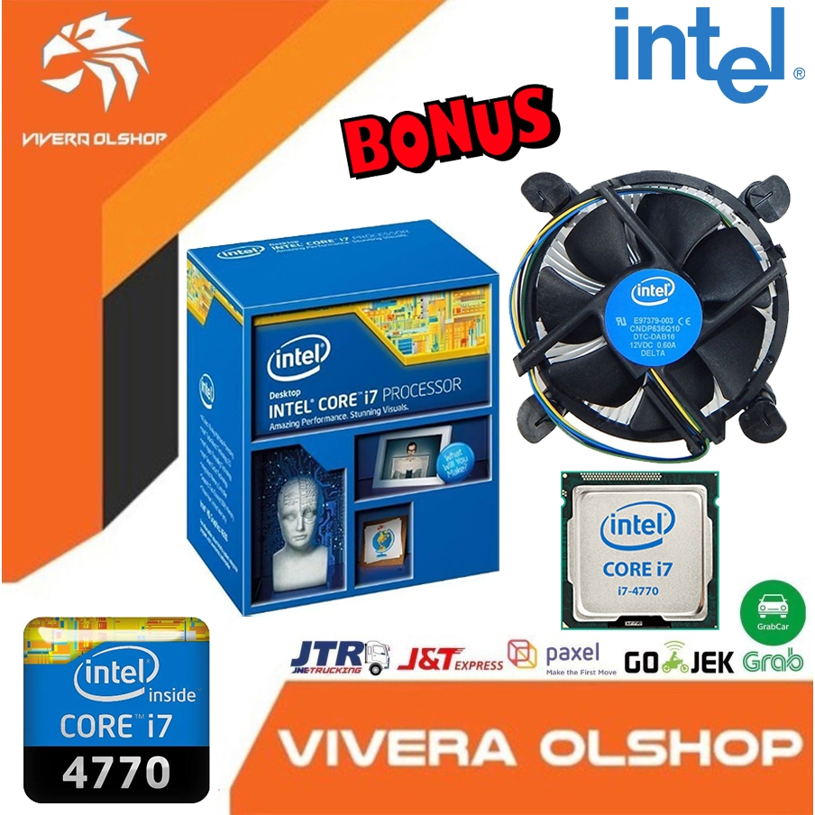 Prosesor Intel Core i7-4770 3.40 GHz Socket 1150 - Proc I7-4770 (Bonus Fan Intel)