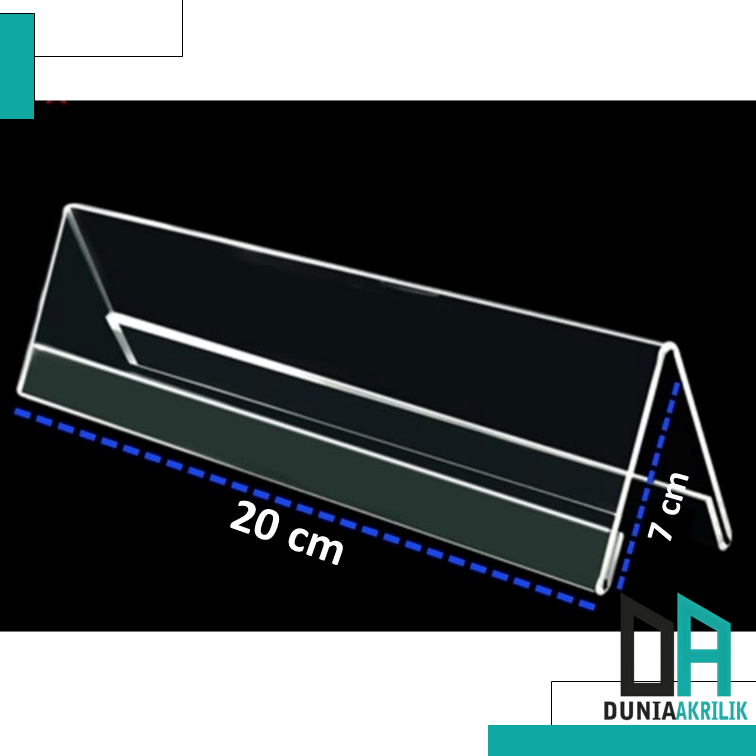 

PAPAN NAMA MEJA SEGITIGA AKRILIK 7X20CM