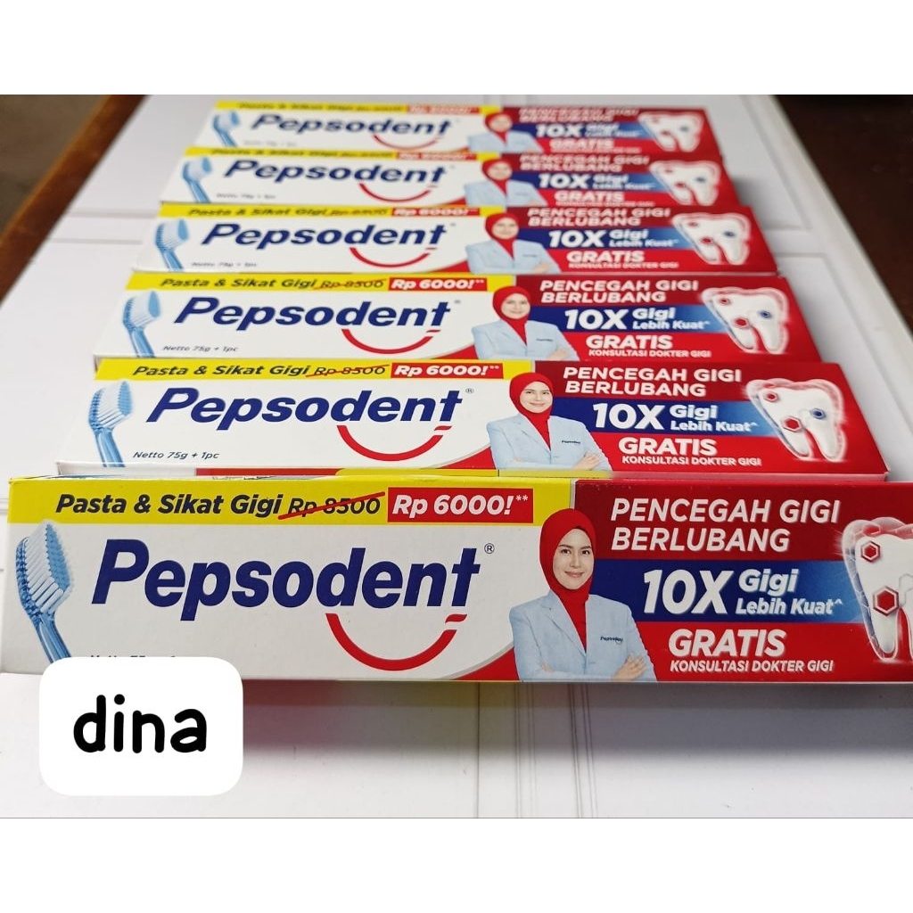 PEPSODENT FREE SIKAT 75GR KARTON