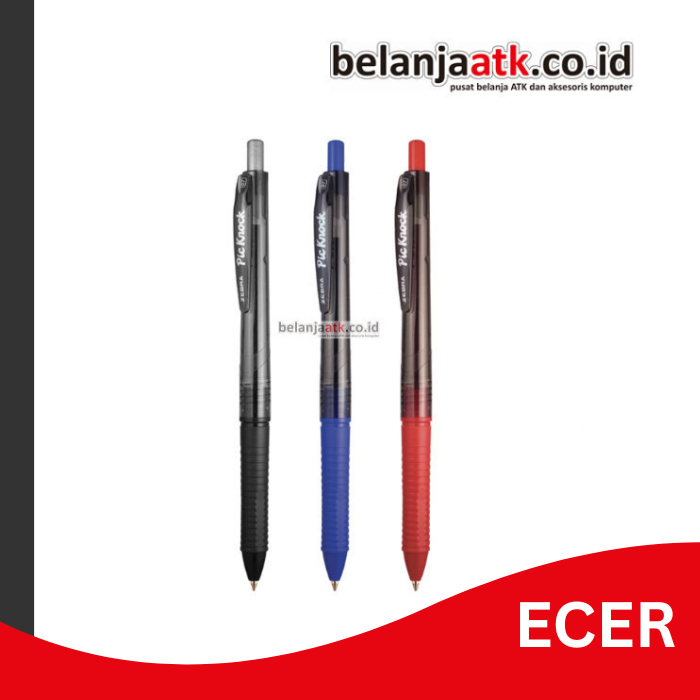 

[ECER] Pulpen/Bolpen/Bolpoin Zebra Piccolo Knock 0.7 mm