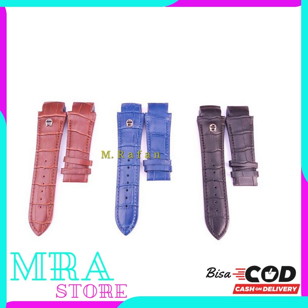Strap Tali Jam Tangan Kulit Leathers Aigner Palermo Pria Strap Aigner Premium