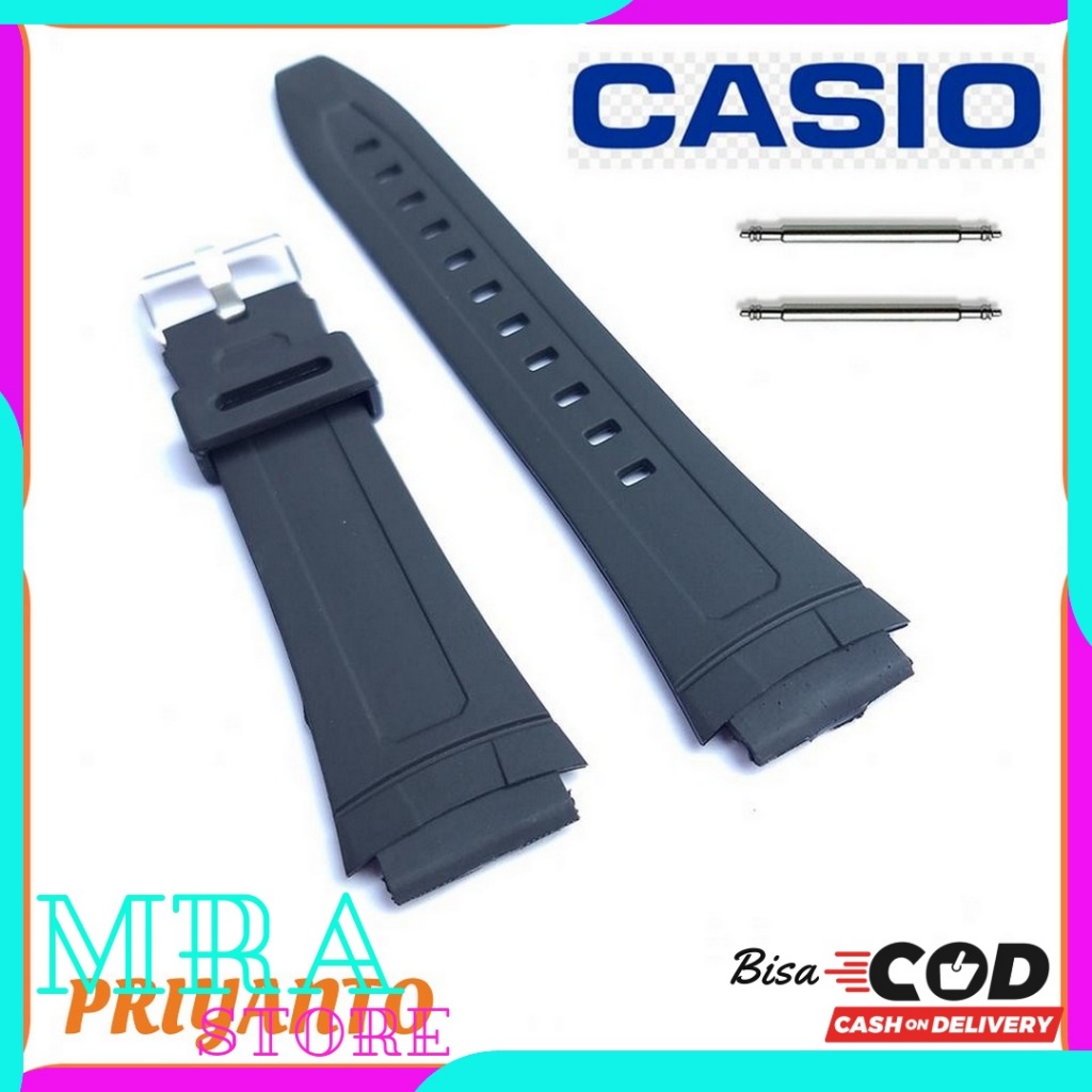 Strap Tali Jam Tangan Casio Aw81 Aw-81 aw-82casio Aw-81 Free Pen