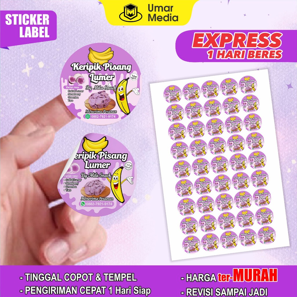 

126 Pcs Stiker Label Cromo Label Produk Stiker Usaha Label Jualan Cuttong Pola Sesuai Gambar Desain Nama Jualan Stiker Cromo Glosy Anti Luntur