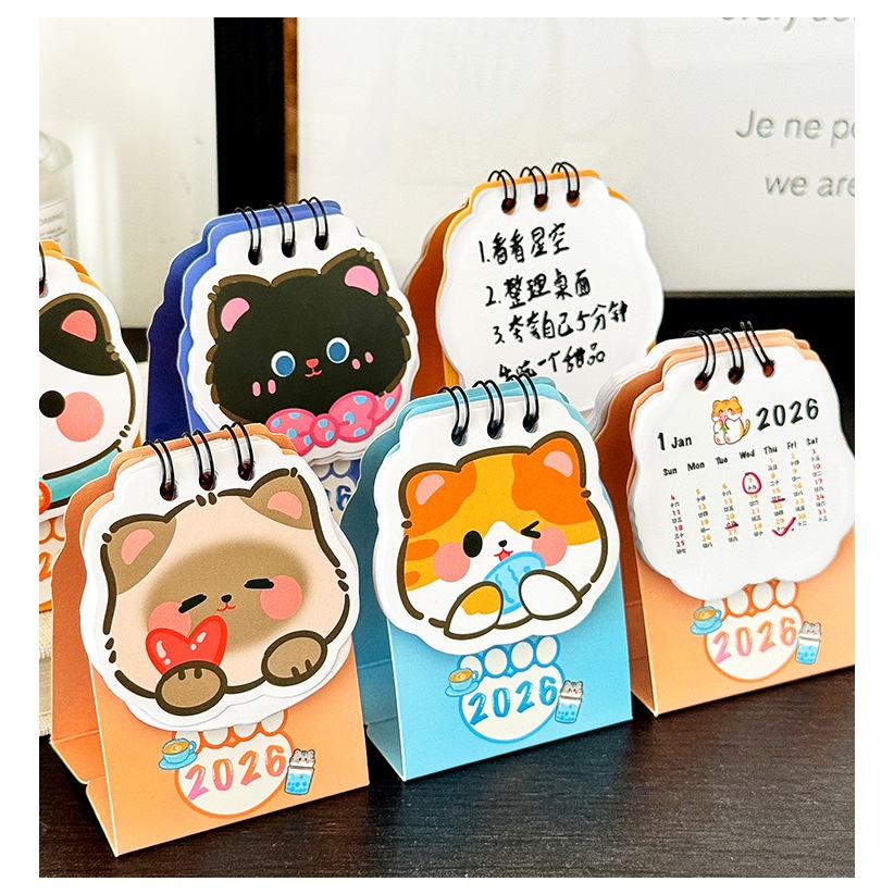 

KALENDER MINI TAHUN 2026 MOTIF KUCING LUCU / CALENDER 2026
