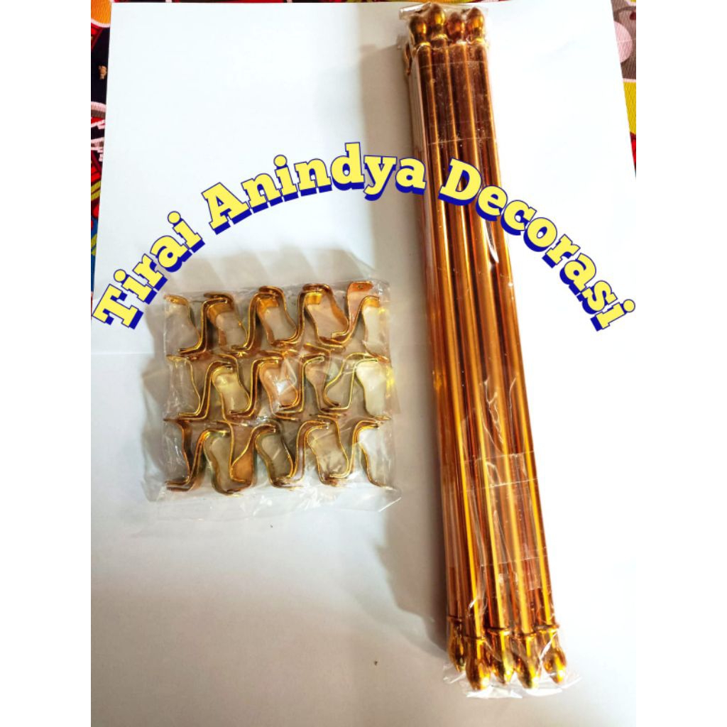 stik kecil husus gorden jendela pita kupu kupu harga perpasang stik komplit termurah stik gagang gor