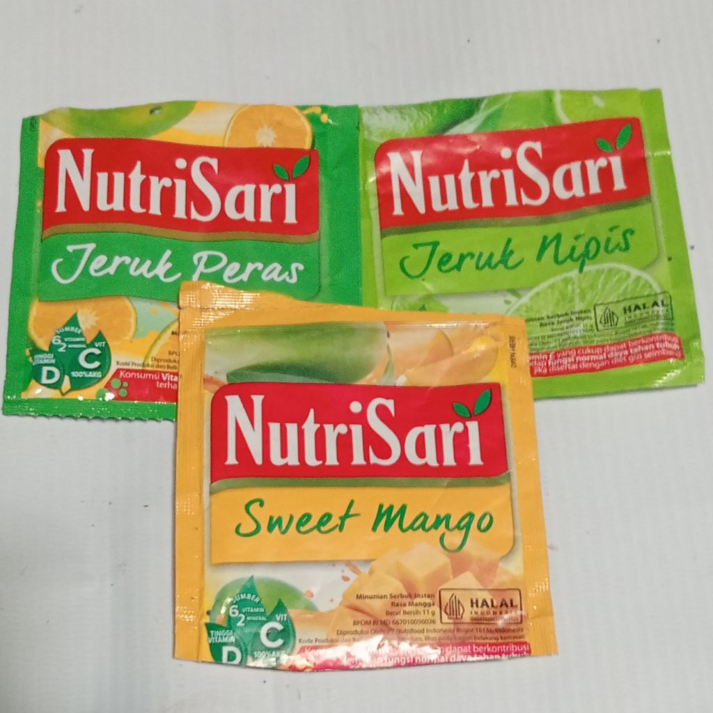 

Bungkus Nutrisari jeruk Bekas 50 pcs